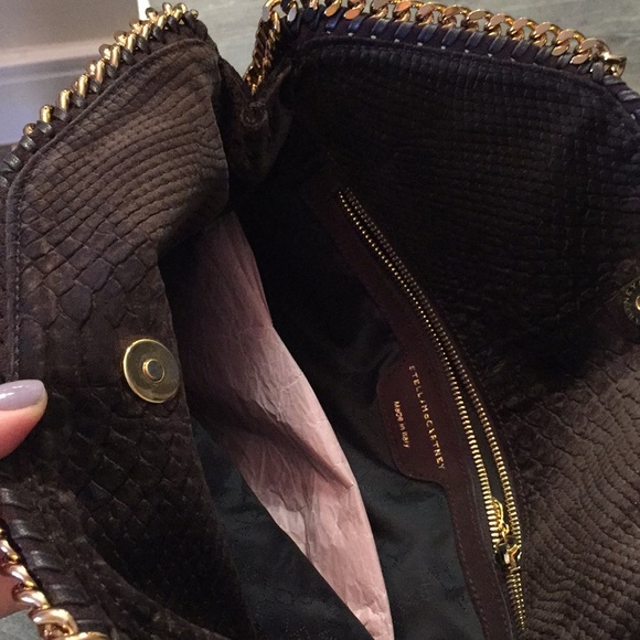 Stella McCartney chocolate brown snake skin print - Picture 7 of 8